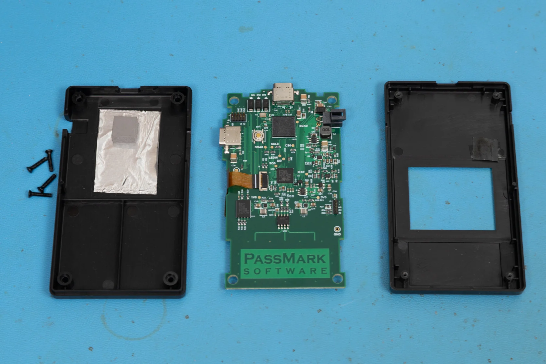 The tester taken apart